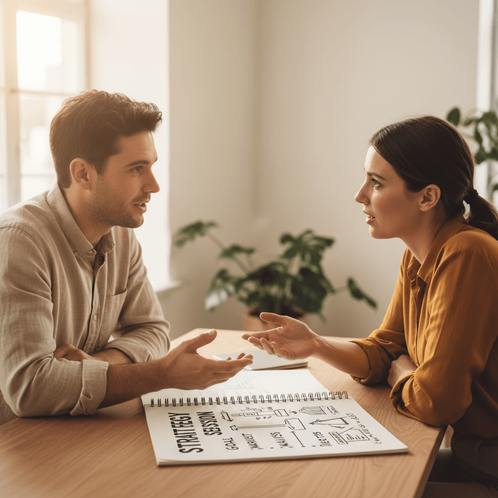 One-on-one AI strategy planning session